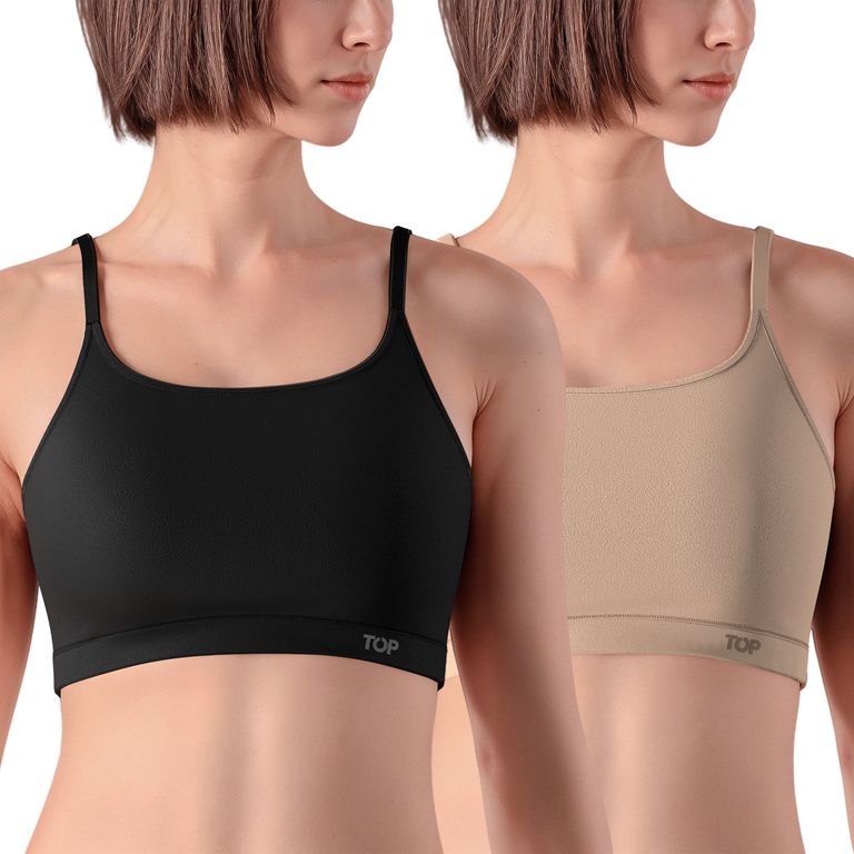 Pack de 2 Peto Deportivo Algodón Mujer