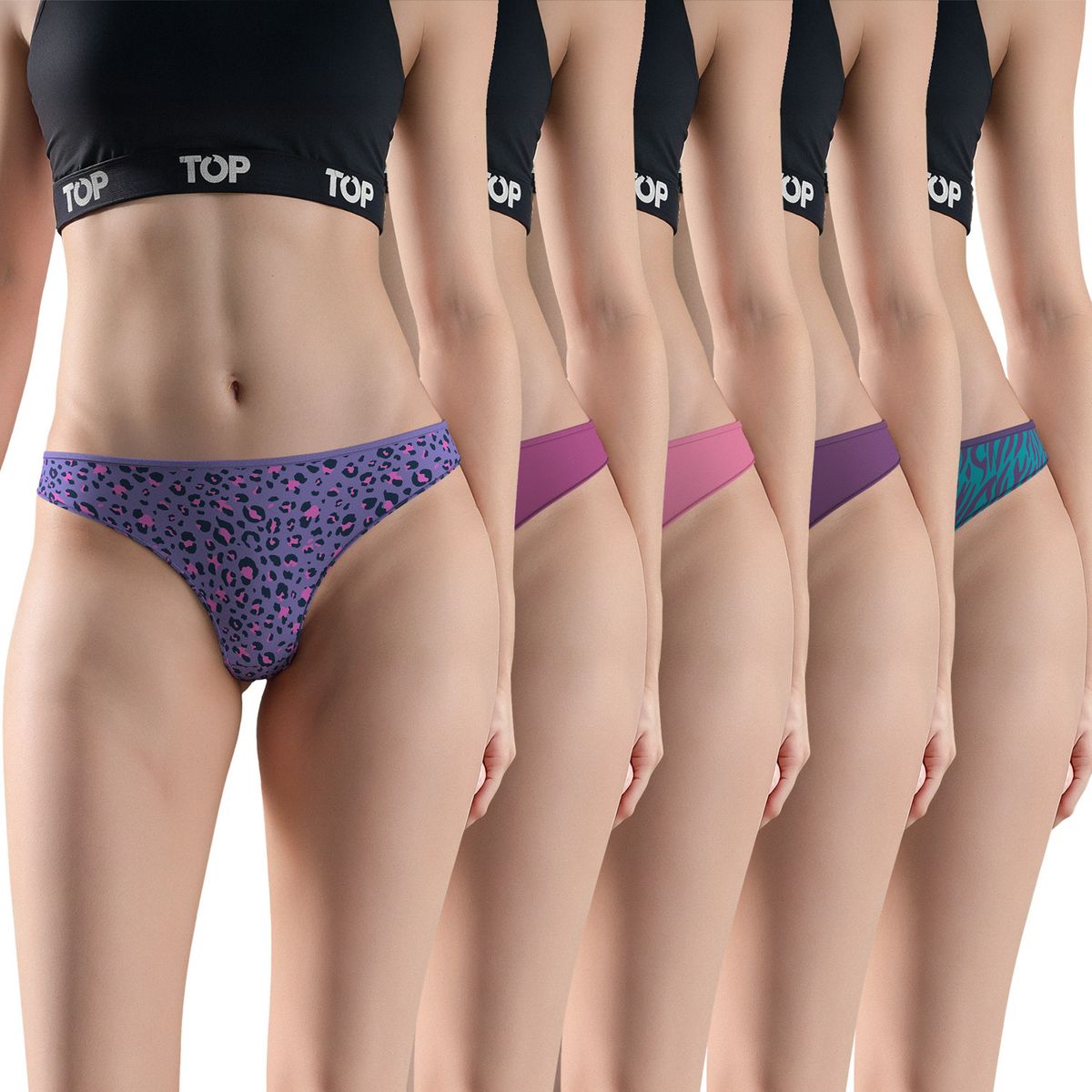 TOP - Pack de 5 Colaless Mujer Top