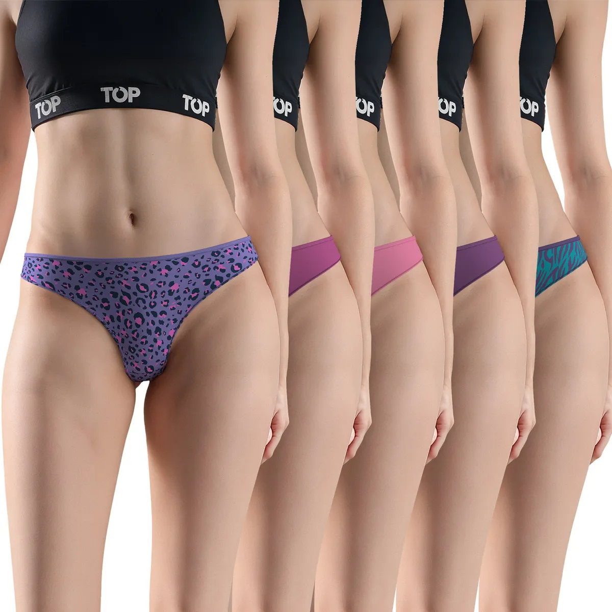TOP - Pack de 5 Colaless Mujer Top