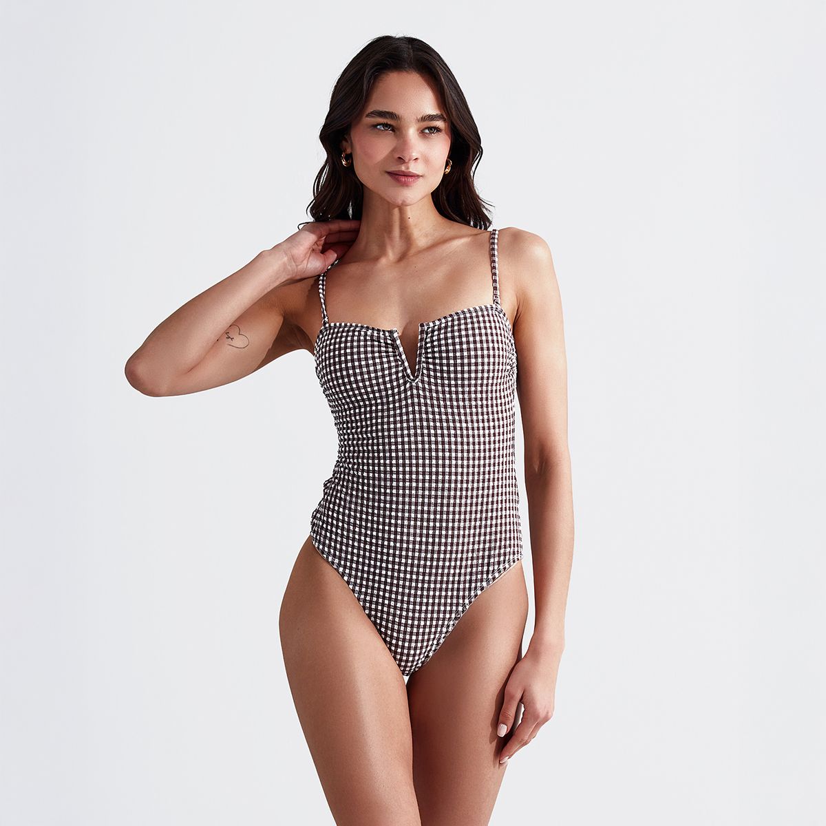 LOUNGE - Traje de Baño Entero Cuadros Paradis Mujer Lounge