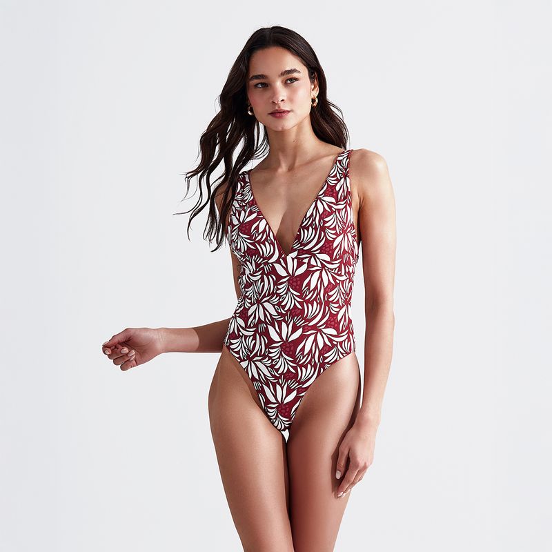 LOUNGE - Traje de Bano Hojas Paradiso Mujer Lounge