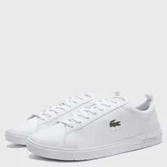 LACOSTE - Carna Zapatilla Urbana Hombre Cuero Blanca
