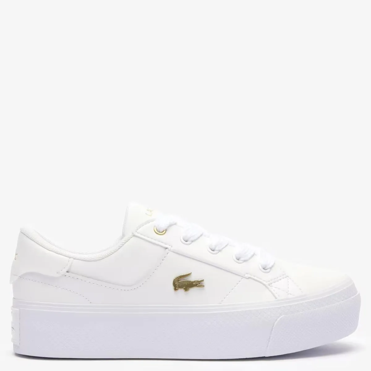 LACOSTE - Ziane Zapatilla Urbana Mujer Cuero Blanca Lacoste