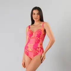 FLORES - Traje Baño Traba Una Pieza Full Print Mujer