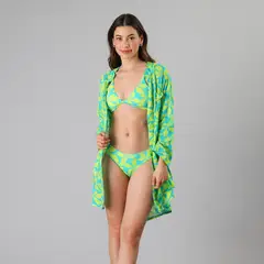 FLORES - Salida De Baño Camisera Print Mujer