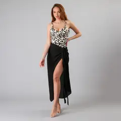 FLORES - Pareo Largo Sólido Mujer