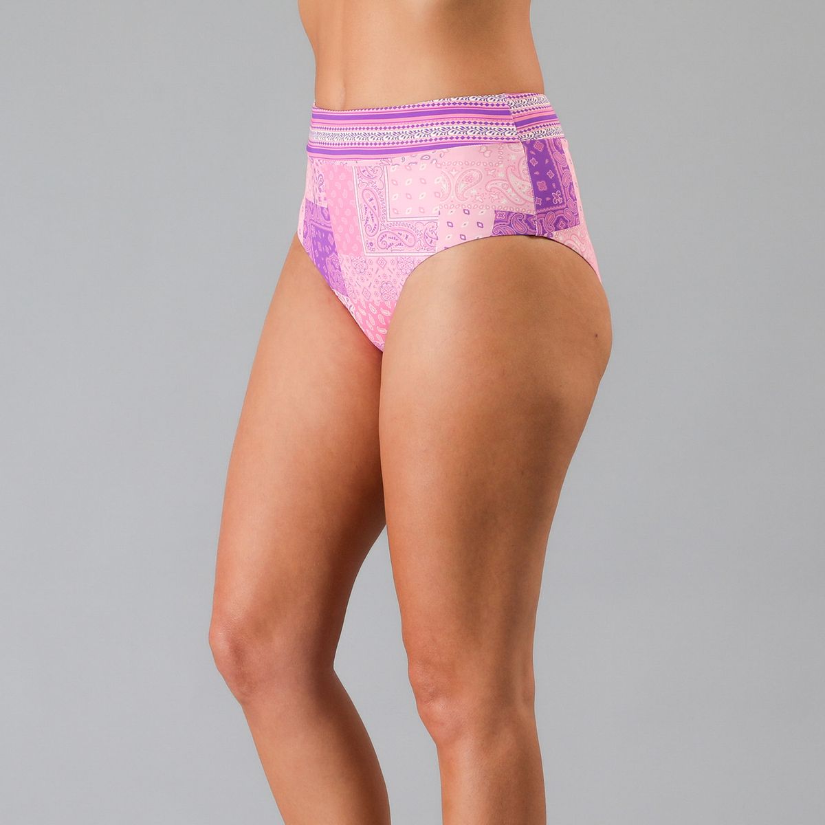 FLORES - Bottom Calzón Alto Mujer Flores