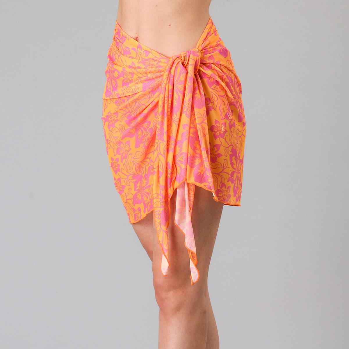 FLORES - Pareo Mesh Print Mujer Flores