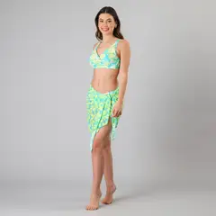 FLORES - Pareo Mesh Print Mujer