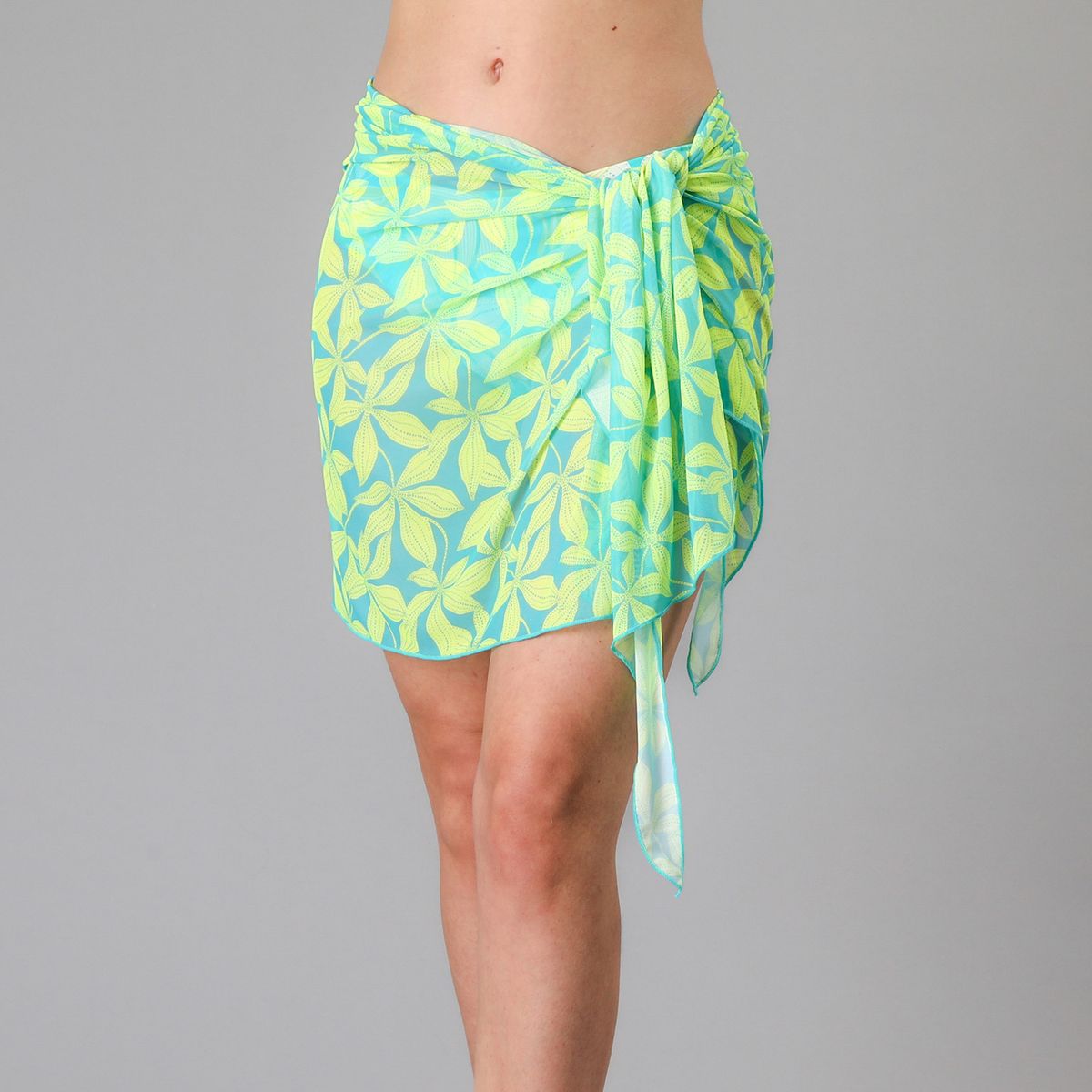 FLORES - Pareo Mesh Print Mujer Flores