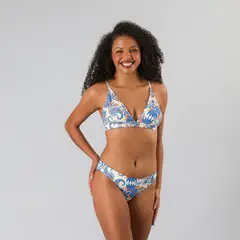 FLORES - Top Triángulo Con Costado Mujer