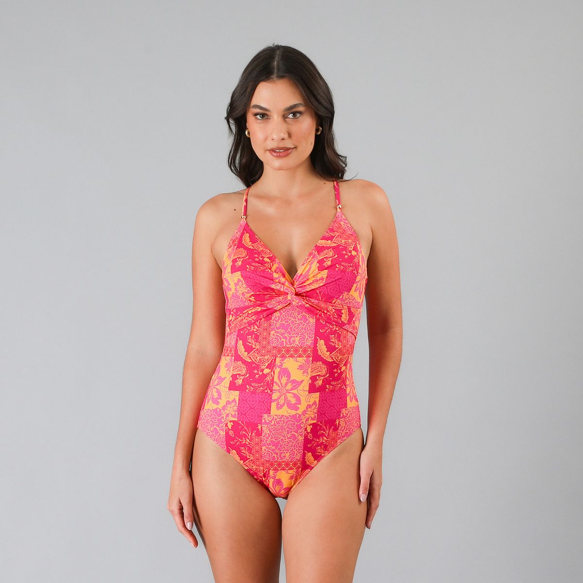 FLORES - Traje Baño Torcido Una Pieza Mujer Flores