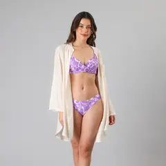 FLORES - Salida De Baño Camisera Mujer