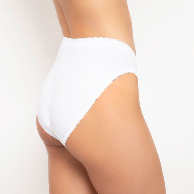 SLOGGI - Pack de 2 Calzón Tiro Alto Basic Algodón Mujer Sloggi