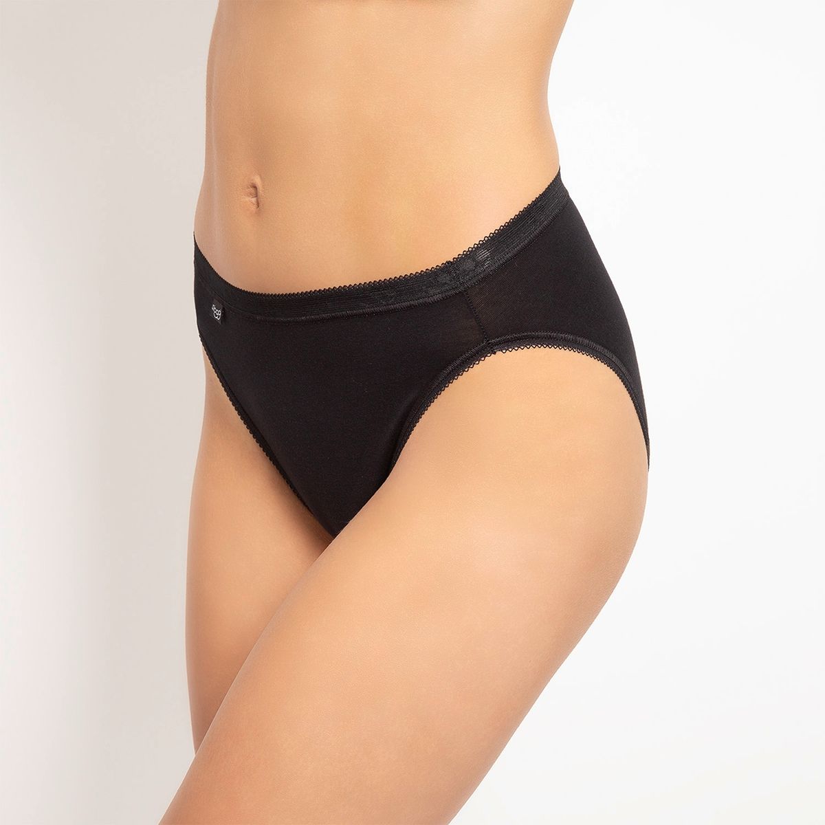 SLOGGI - Pack de 2 Calzón Tiro Alto Basic Algodón Mujer Sloggi