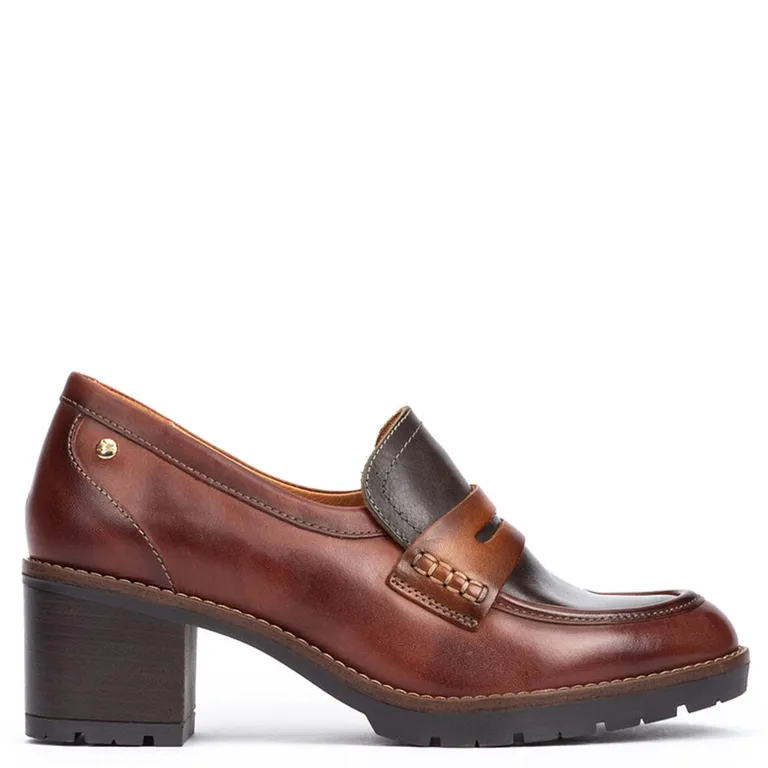 Mocasín Mujer Cuero Café