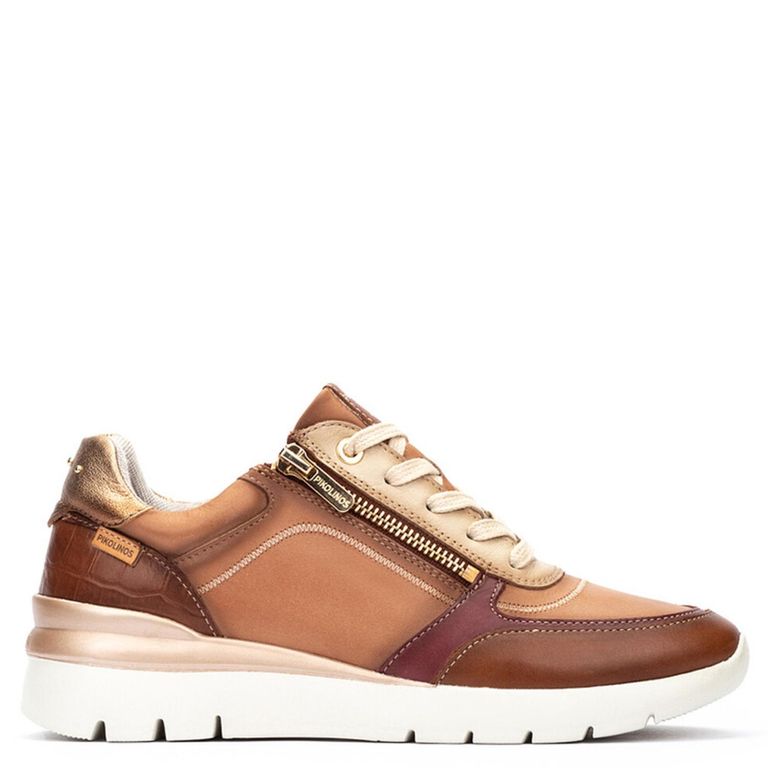 PIKOLINOS Zapatilla Urbana Mujer Cuero Terracota