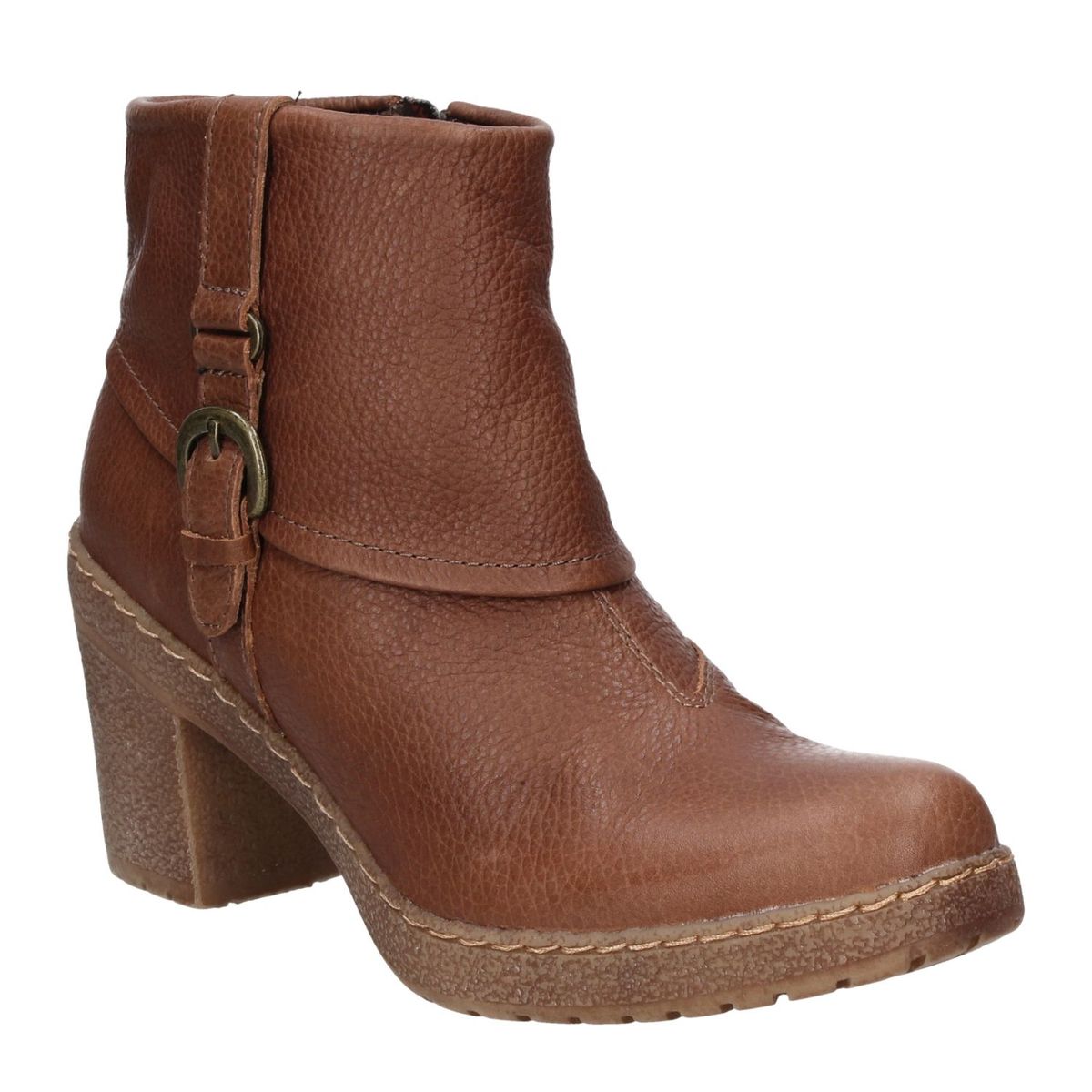 16 HRS - Botín Mujer Cuero Café