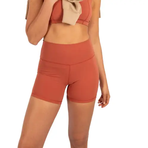 JOSE HERRERA BIKINIS - Short Tiro Alto Terracota Mujer Jose Herrera