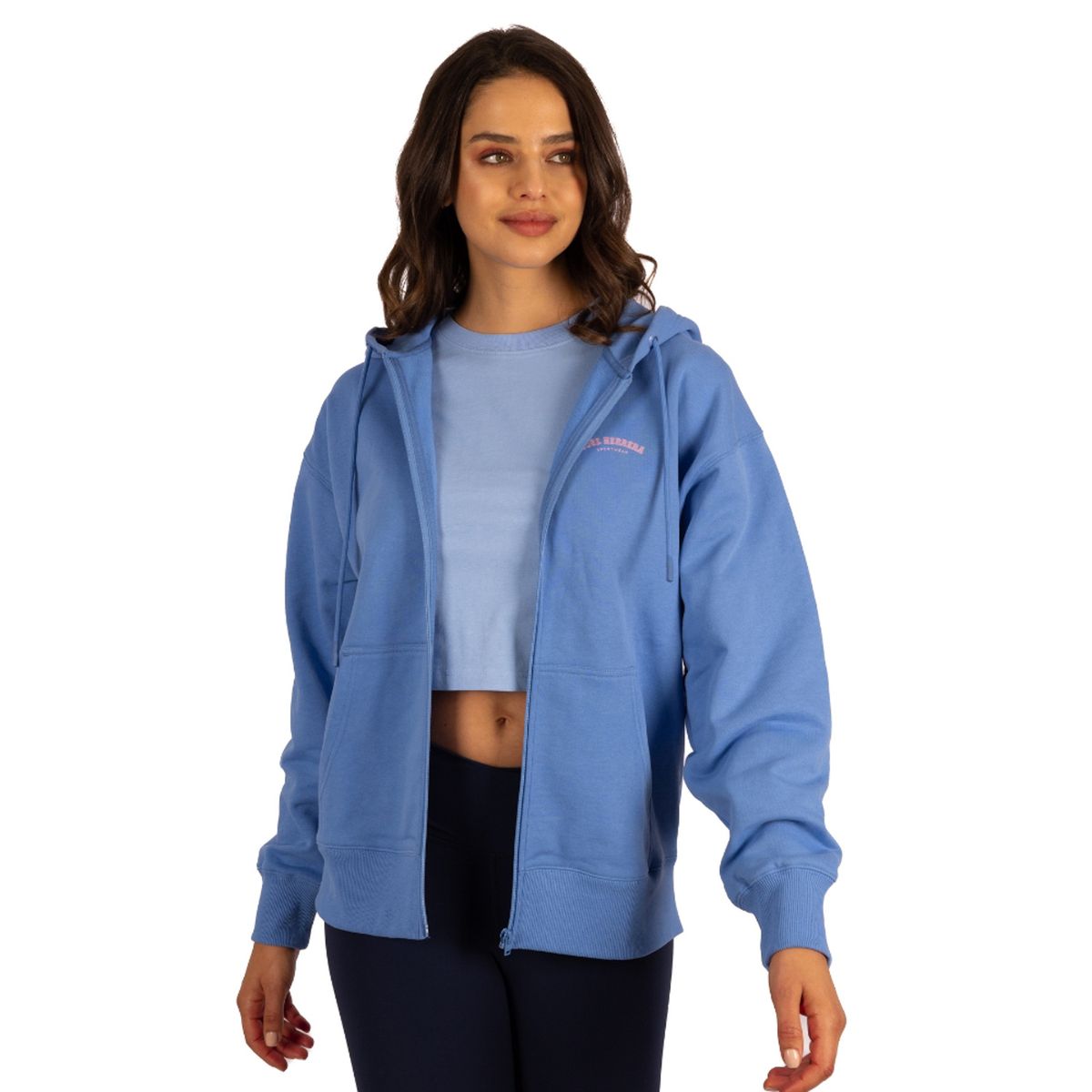 JOSE HERRERA BIKINIS - Polerón Cierre Ov Oscuro Mujer Jose Herrera