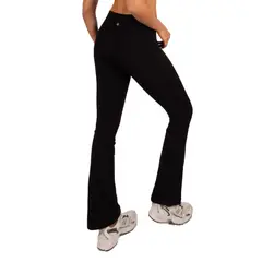 JOSE HERRERA BIKINIS - Leggins Wide Leg Negro Mujer Jose Herrera