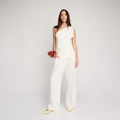 CAER EN GRACIA - Pantalón Regular Fit Tiro Medio Mujer