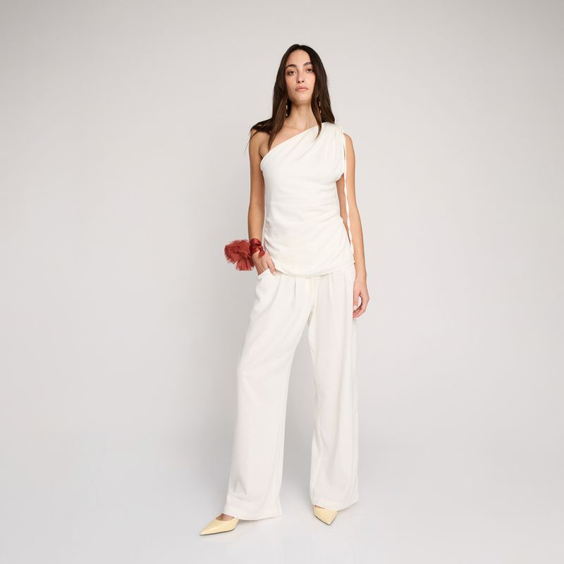 CAER EN GRACIA - Pantalón Regular Fit Tiro Medio Mujer Caer En Gracia