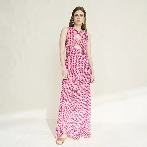 CAER EN GRACIA - Vestido Fiesta Mesh Ibiza Mujer