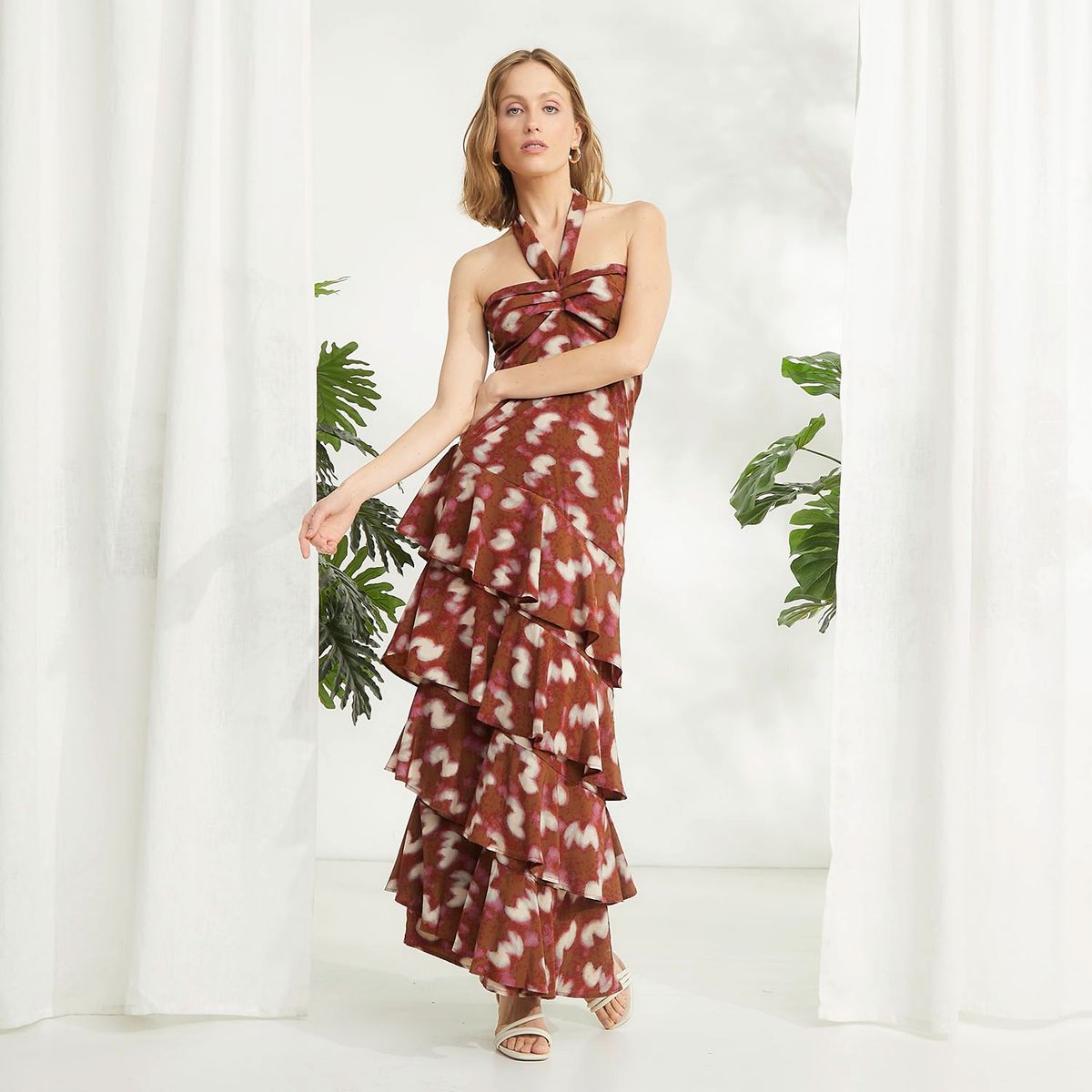 CAER EN GRACIA - Vestido Fiesta Maxi Mujer Caer En Gracia