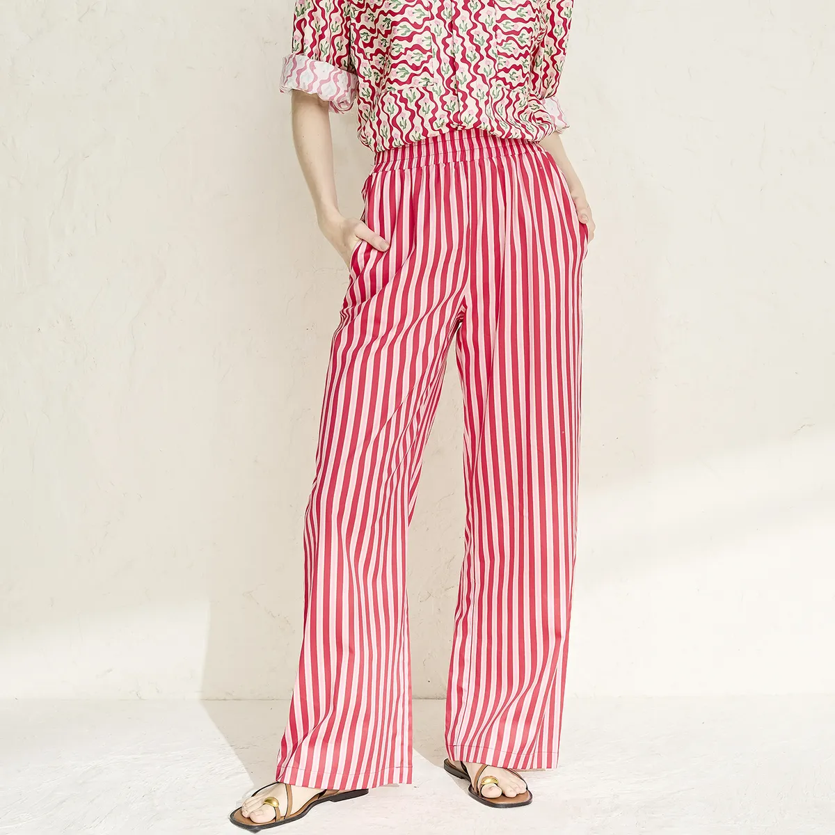 CAER EN GRACIA - Pantalón Satre Lino Moro Mujer Caer En Gracia