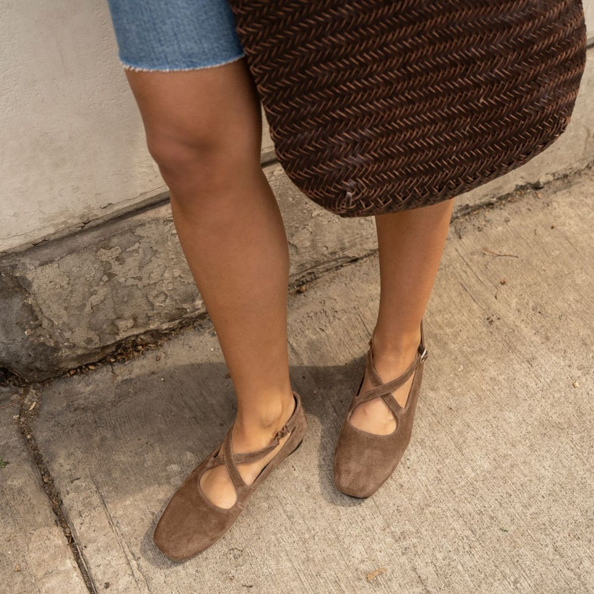 LUAU SHOES - Ballerina Ginebra Mujer Cuero Café Oscuro Luau Shoes