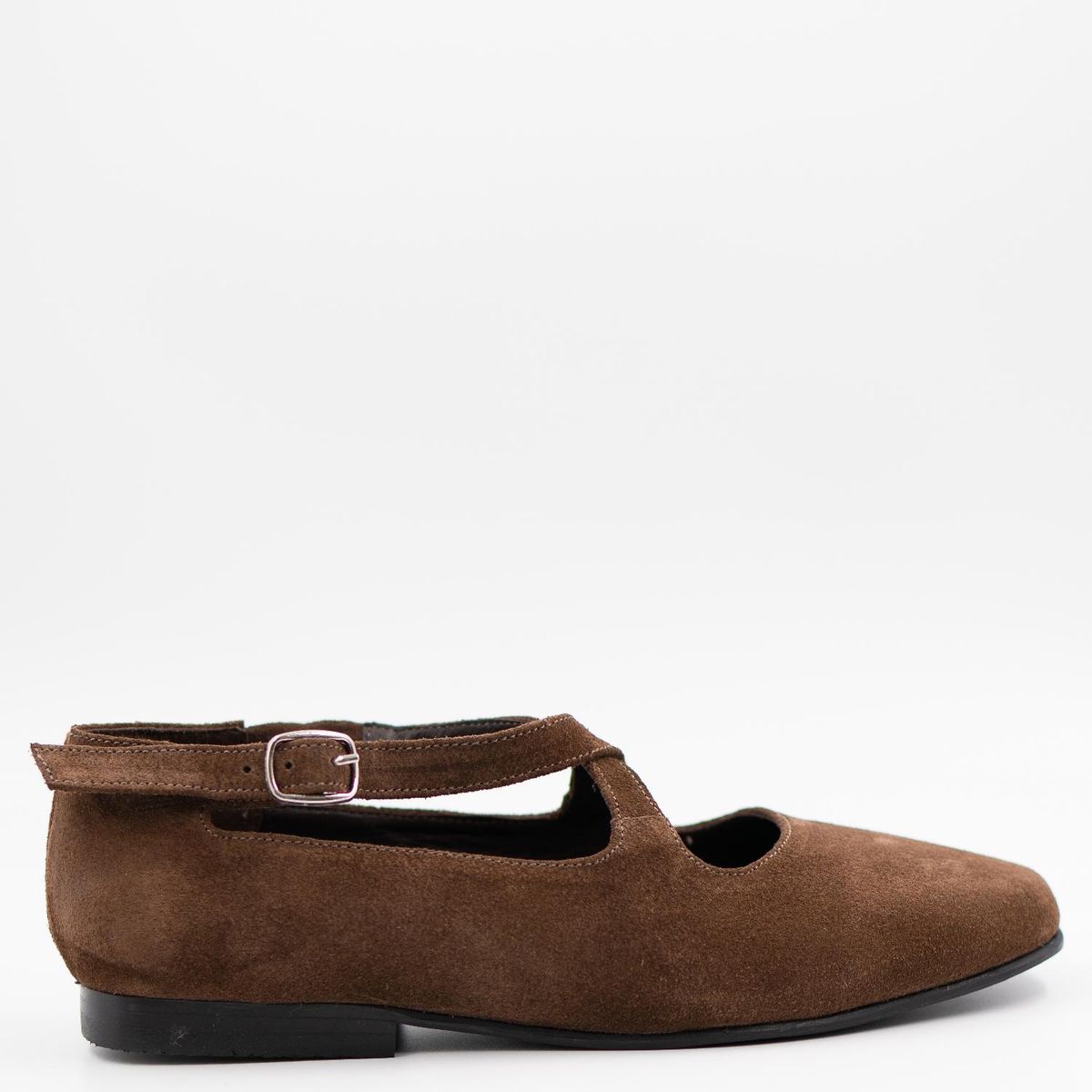 LUAU SHOES - Ballerina Ginebra Mujer Cuero Café Oscuro Luau Shoes