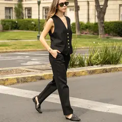 LUAU SHOES - Zapato Paris Mujer Cuero Negro