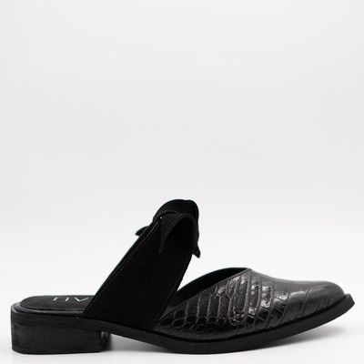 Imagen 2 del producto Babucha Capri Mujer Cuero Negro