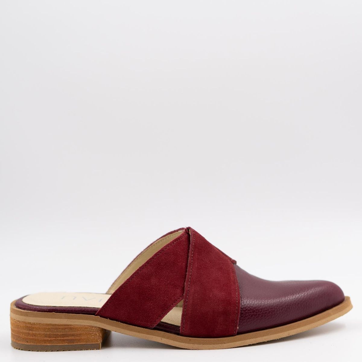 LUAU SHOES - Babucha Niza Mujer Cuero Burdeo Luau Shoes