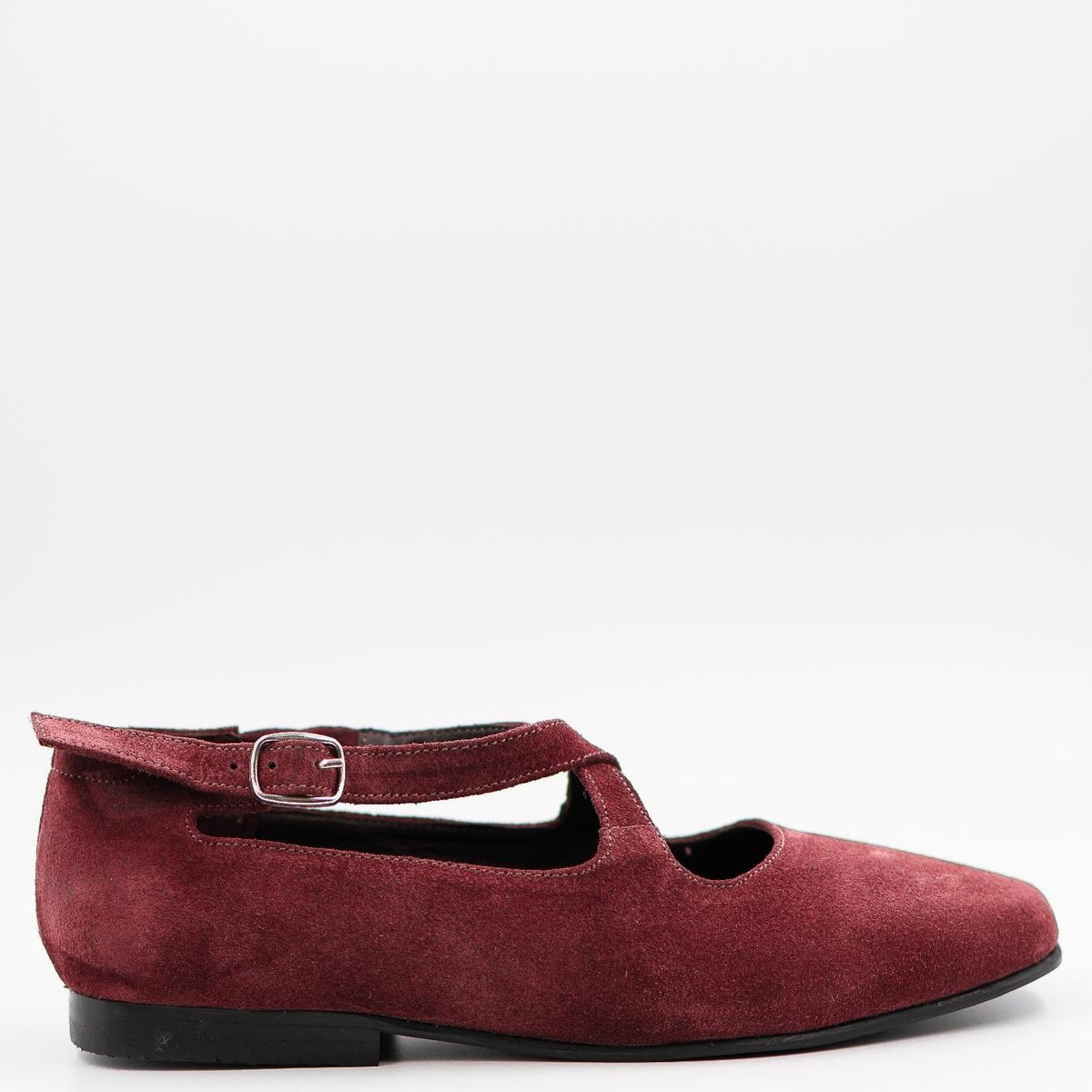 LUAU SHOES - Ballerina Ginebra Mujer Cuero Burdeo Luau Shoes