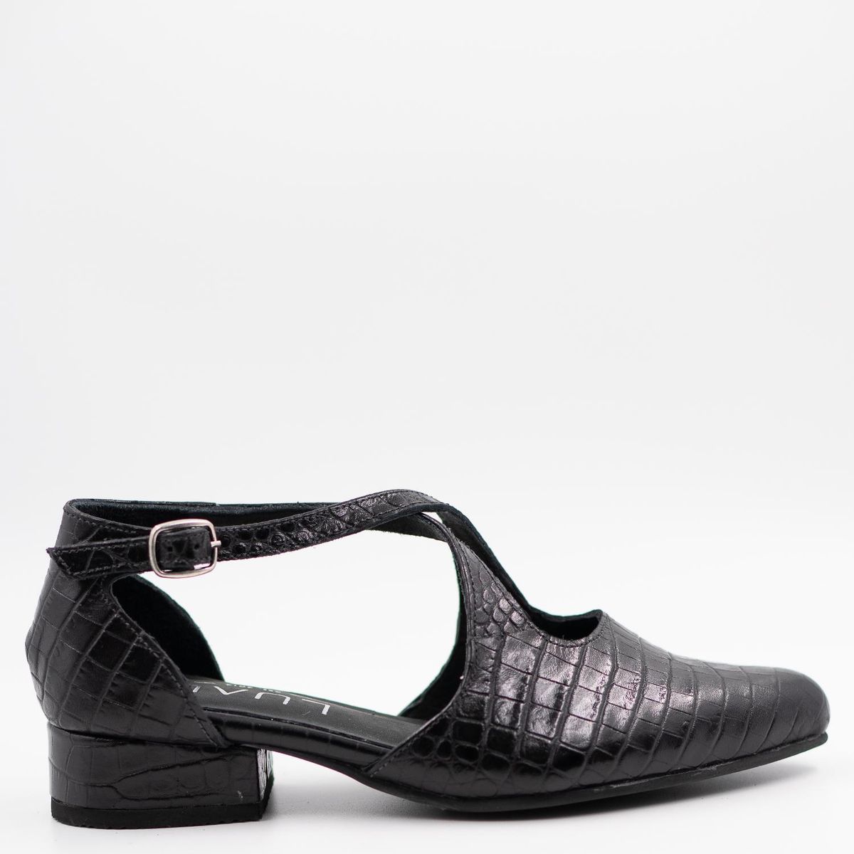 LUAU SHOES - Zapato Viena Mujer Cuero Negro Luau Shoes
