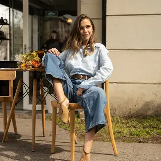 LUAU SHOES - Zapato Paris Mujer Cuero Café