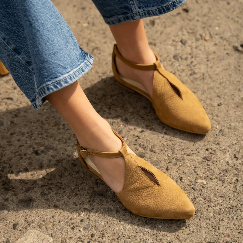 LUAU SHOES - Zapato Paris Mujer Cuero Café Luau Shoes