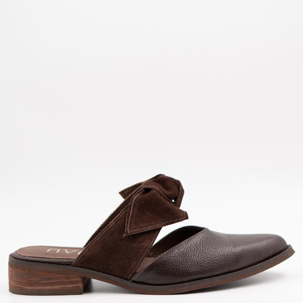 LUAU SHOES - Babucha Capri Mujer Cuero Café Oscuro Luau Shoes