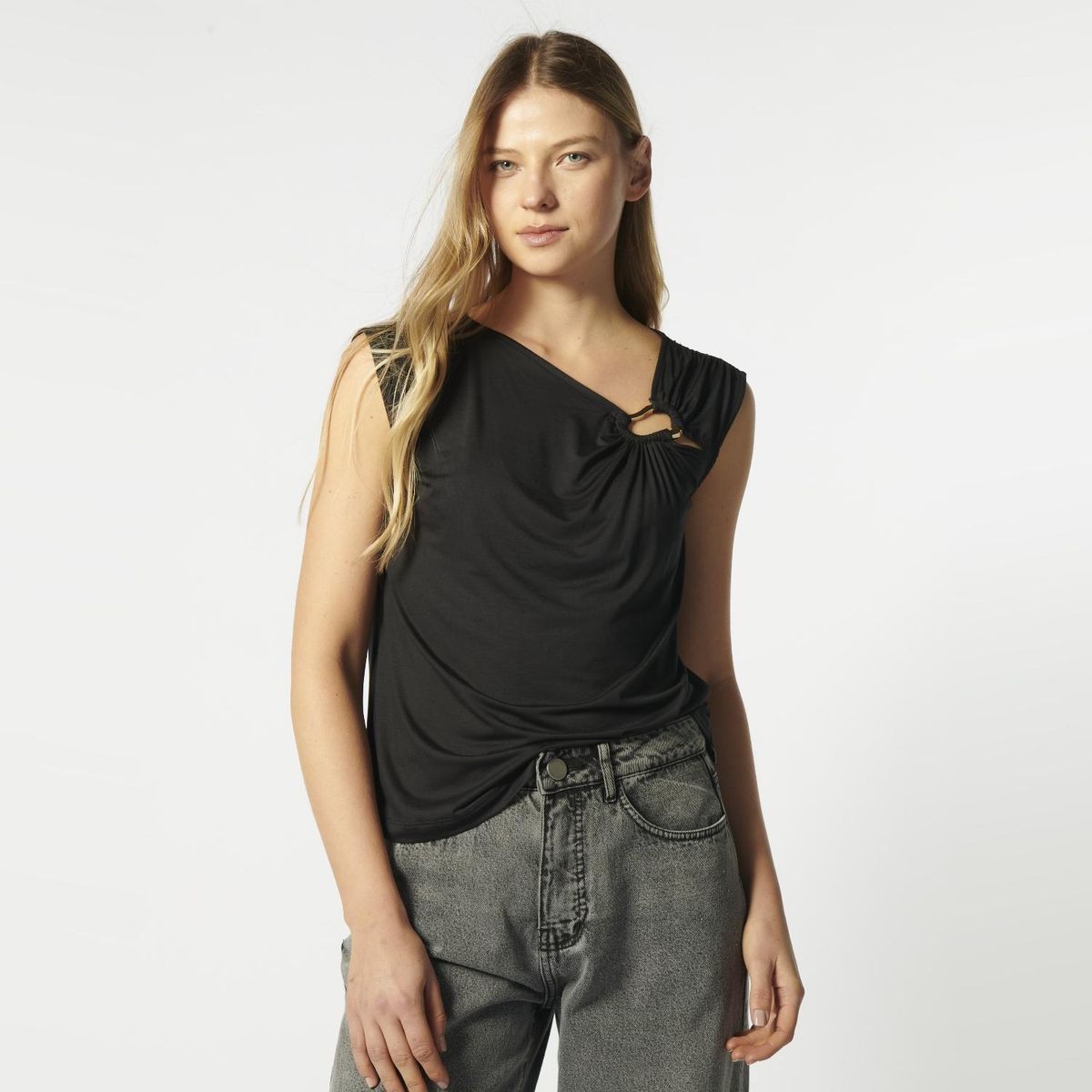 SINGOLARE - Polera Sin Mangas Mujer Singolare