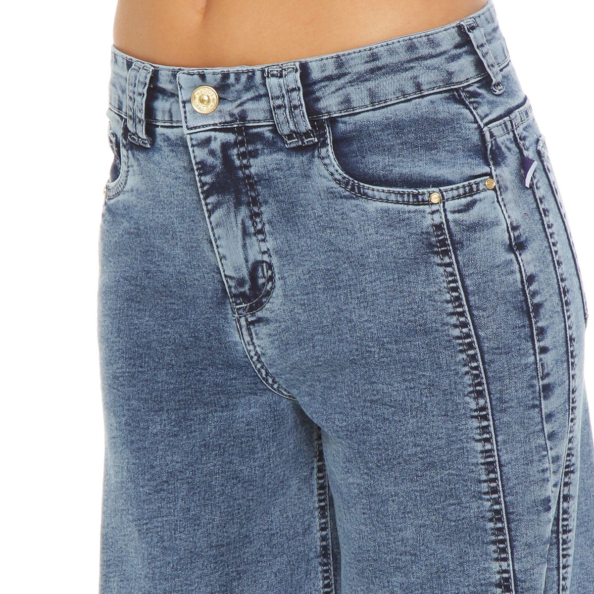 WADOS - Jeans Wide Leg Tiro Alto Mujer Wados