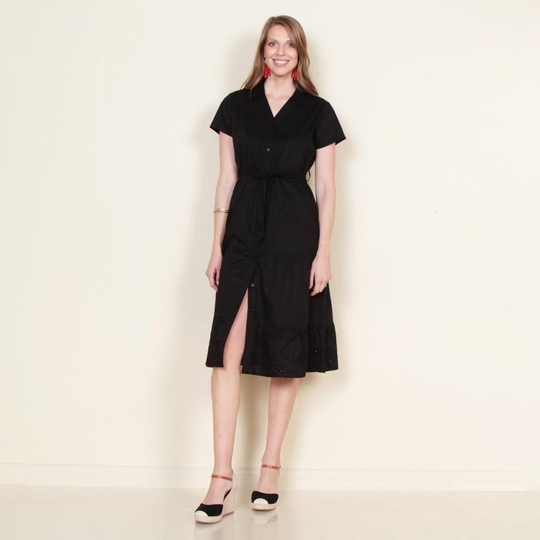 Vestido Maxi Algodón Mujer