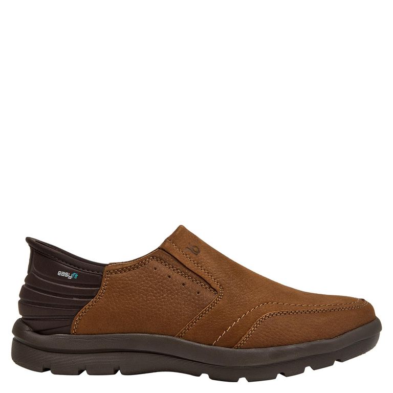 Zapato Casual Hombre Cuero Café