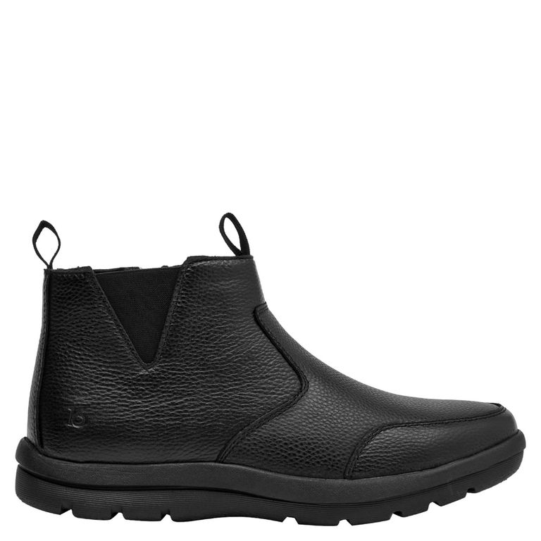 Botin Hombre Cuero Negro