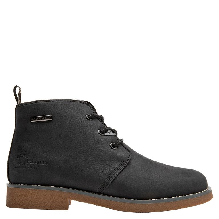 Botin Hombre Cuero Negro