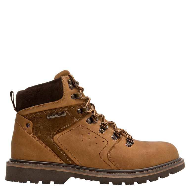 Botin Hombre Cuero Café