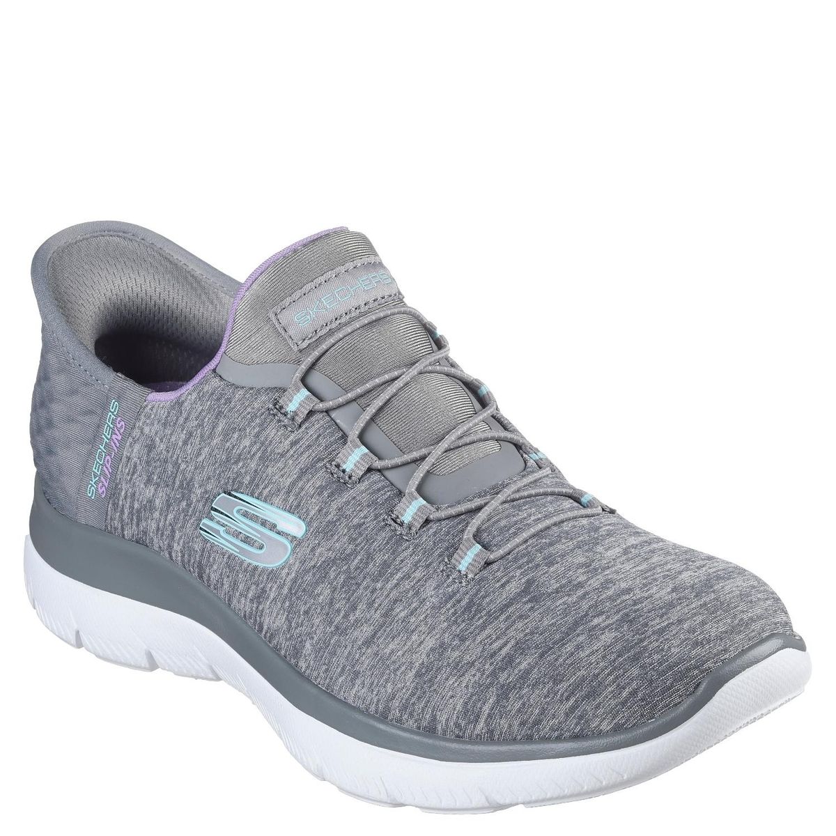 SKECHERS - Summits - Dazzling Zapatilla Urbana Mujer Gris Skechers