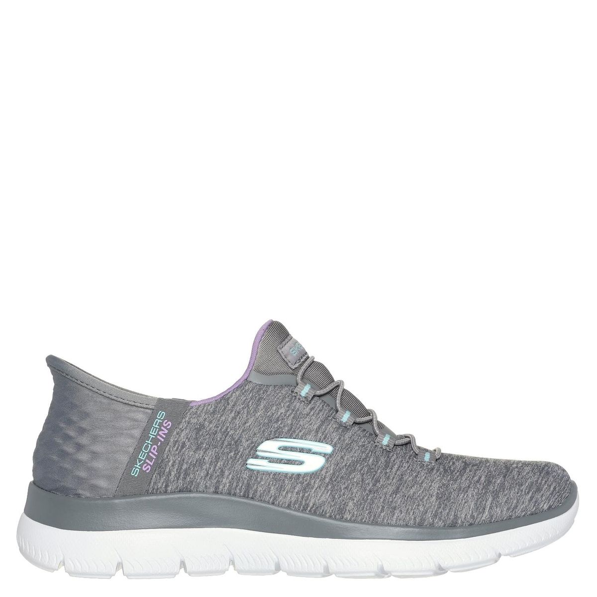 SKECHERS - Summits - Dazzling Zapatilla Urbana Mujer Gris Skechers