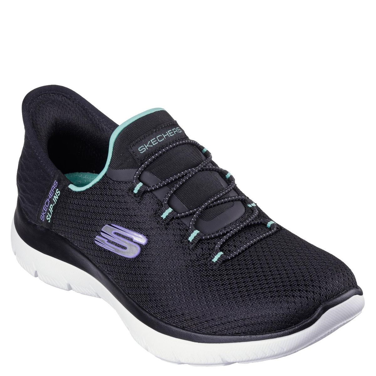 SKECHERS - Summits-Diamond Zapatilla Urbana Mujer Negro Skechers